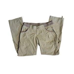 KUHL Hiking Camping Pants 14 Reg Embroidered Logo Nylon Lightweight Women